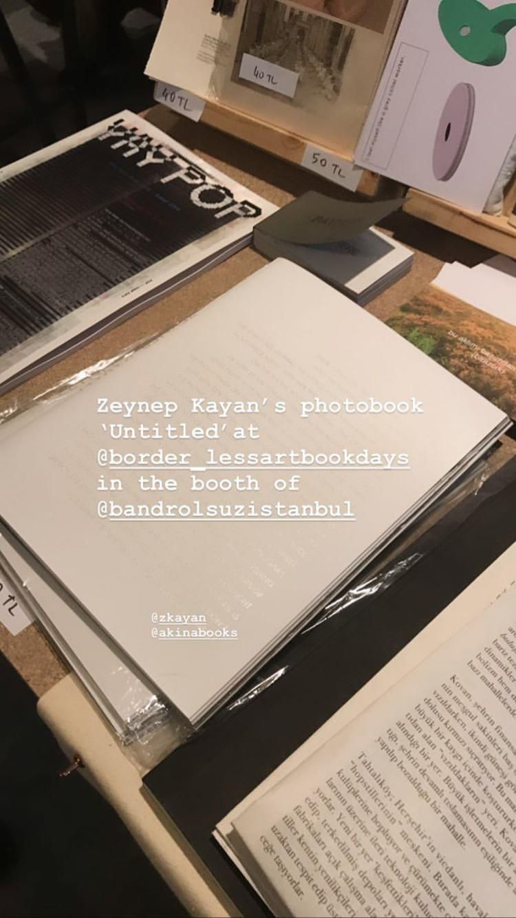 26/06/2019 - Zeynep Kayan border_less Art Book Days'de